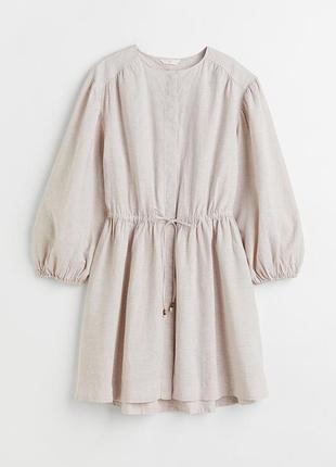 Сукня з льону та бавовни від h&m