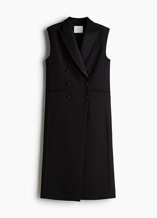 Роскошное черная плотная платье жакет от h&amp;m edition