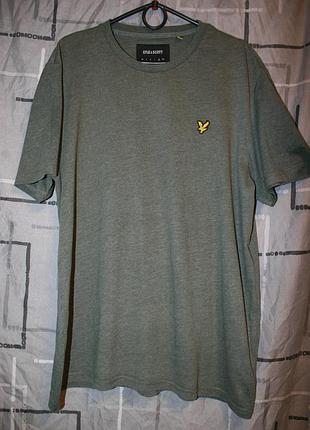 Оригинальная футболка lyle &amp; scott лайл скотт хаки оливковое xl