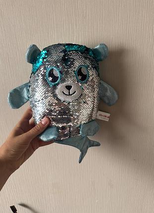 Мягкий катенок с пайетками игрушка