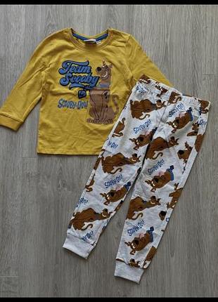Піжама для хлопчика 98/104 см 3/4 роки scooby-doo
