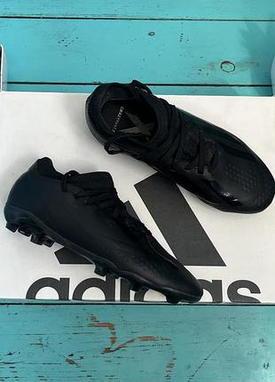 Дитячі бутси adidas x crazyfast.3, 32 розмір, 19,5 см, футбольні бутси, дитячі футбольні бутси adidas, чорні бутси adidas.