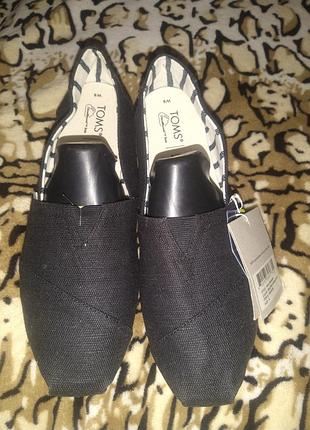 Новые оригинальные слипоны эспадрильи toms, размер 39 (стелька 26 см)