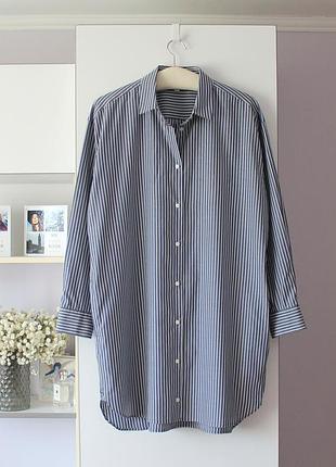 Бавовняна сукня сорочка в смужку від uniqlo