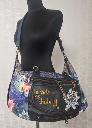 Яскрава сумка desigual «la vida es chula» — унікальний дизайн!