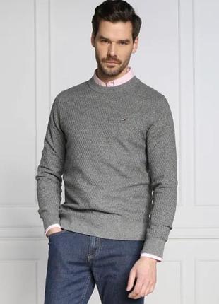 Чоловічий сірий светр tommy hilfiger (оригінал)