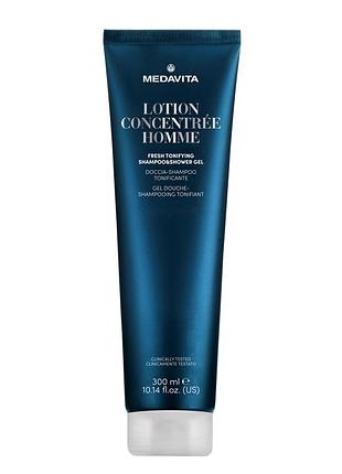 Тонізувальний шампунь та гель для душу для чоловіків / medavita lotion concenrée homme fresh tonifying shampoo & shower gel 300 ml