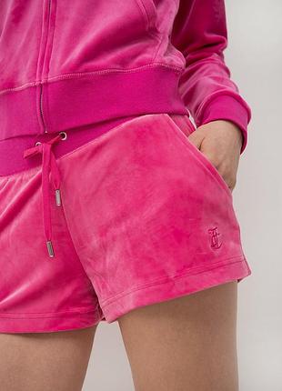 Шорти juicy couture велюрові рожеві