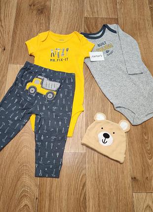 Комплект 2 боди + штанишки carter's 6 мес