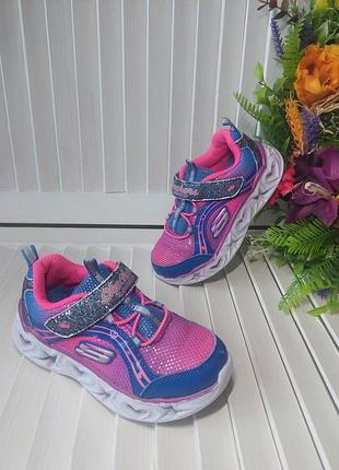 Кроссовки на девочку от skechers 25р стелька 16-16,5см