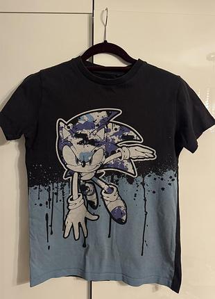 Футболка next sonic сонік на хлопчика 10 років, зріст 140 см.