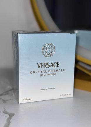 Жіночі духи парфуми ✨crystal emerald ✨versace італія  розкішні шлейфові 90 мл