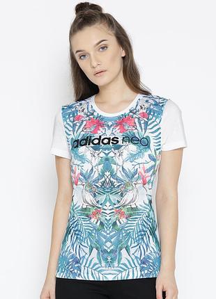 Футболка женская adidas neo women's graphic print t-shirt