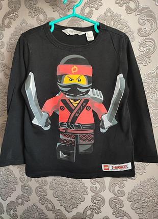 Детский реглан / лонгслив h&amp;m lego ninjago, р. 110-116 (4-6 лет)