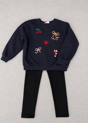 Теплий комплект h&m для дівчинки 110/116 см