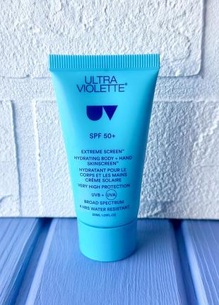 Ultra violette extreme screen spf 50+ hydrating body hand skinscreen