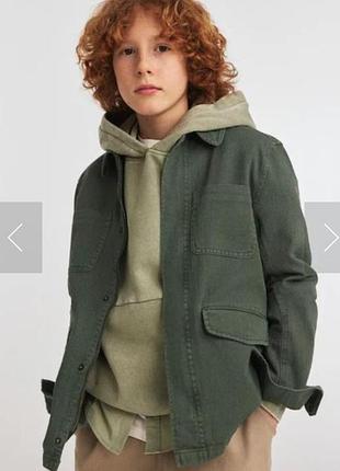 Куртка сорочка h&m denim підліткова