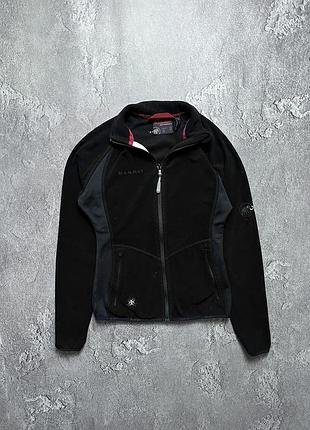Vintage винтажная женская флисовая кофта mammut маммут big logo gorpcore горпкор size xs размер хс