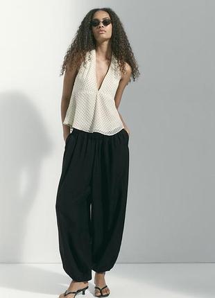 Чорні штани балони аладіни h&m ххс хс