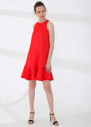 Красное коктейльное платье/ l/brend h&amp;m