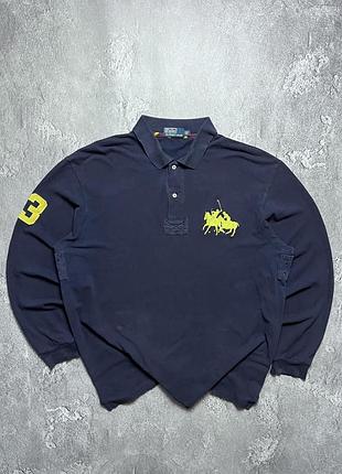 90x vintage винтажное регби polo ralph lauren #3 поло ральф лаурен big pony chief keef чиф киф size xxl размер ххл