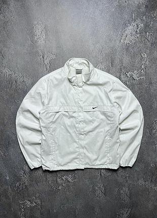 Vintage женская винтажная ветровка nike найк big swoosh logo size s размер с