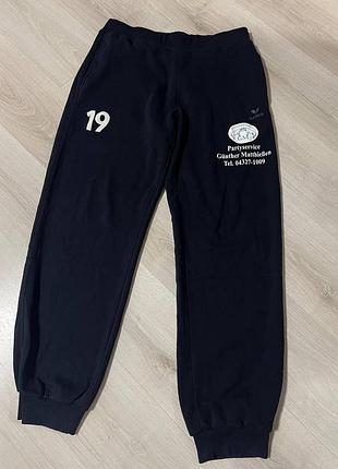 Черные утепленные спортивные штаны erima (xl) | оригинал