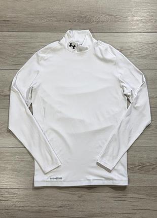 Белая компрессионная кофта термореглан андер армор under armour coldgear mock, факт xxl, оригинал