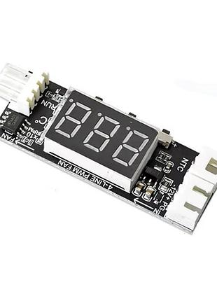 Шім регулятор швидкості вентилятора dc 12в 3а pwm з термодатчиком і дисплеєм