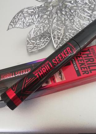 Тушь для ресниц черная объем и удлинение rimmel wonder'volume thrill seeker