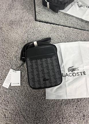 Сумка чоловіча lacoste чорна