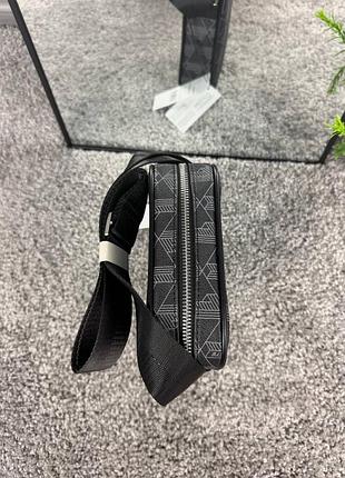 Сумка чоловіча lacoste чорна 3