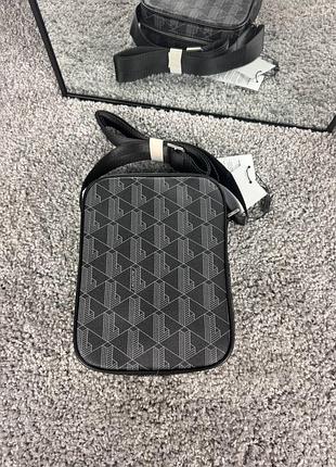 Сумка чоловіча lacoste чорна 2