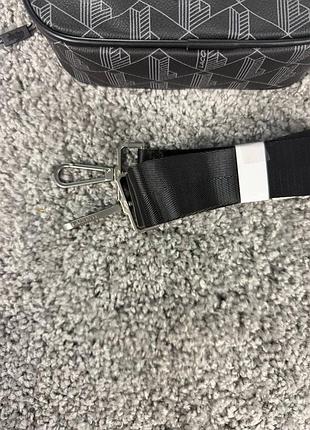 Сумка чоловіча lacoste чорна 4