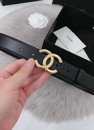 Пояс акцентний чорний chanel
