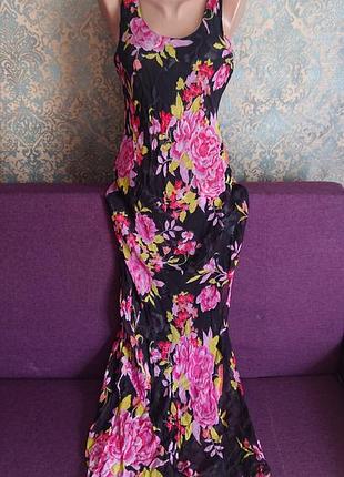 Красивое индийское платье макси двустороннее one size р. 46 /48/50