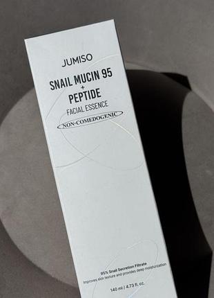 Регенерувальна есенція для обличчя jumiso - snail mucin 95 + peptide essence, 140 ml