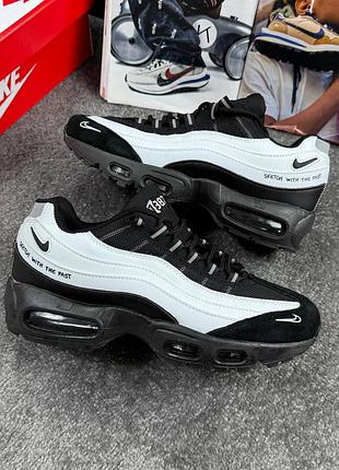 Р.41, 43 кросівки nike air max 95 black white артикул 0950