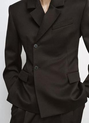 Двубортный пиджак zara zw collection s