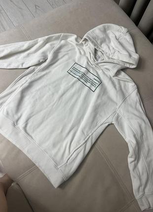 Біле худі zara з написом для 13-14 років
