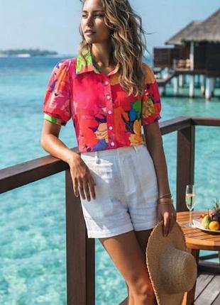 Крутая шифоновая рубашка блузка блуза сорочка shein xl