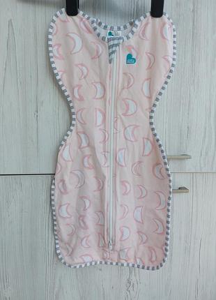 Пеленка-кокон love to dream swaddle up размер s для девочки 3,5-6кг 1-3м