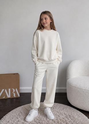 Костюм для дівчинки зара zara джогери штани світшот кофта
