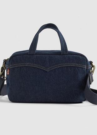 Levi's presley top handle bag в темно-синьому  відтінку(indigo rinse).