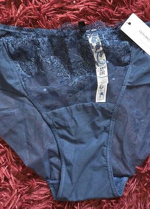 Женские трусики-слипы intimissimi в сеточку с кружевом