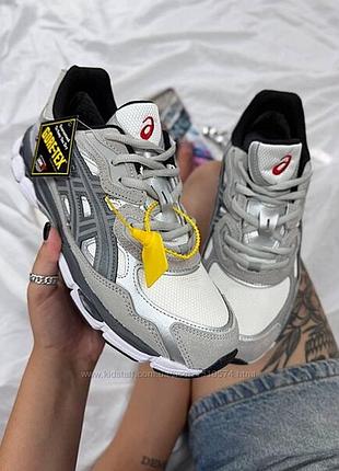 Р.41-45 кроссовки asics gel-nyc grey gore-teх, термо артикул 0573
