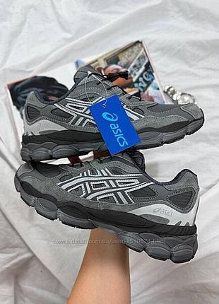 Р.41-46 кросівки asics gel-nyc dark grey gore-tex, термо артикул 0957