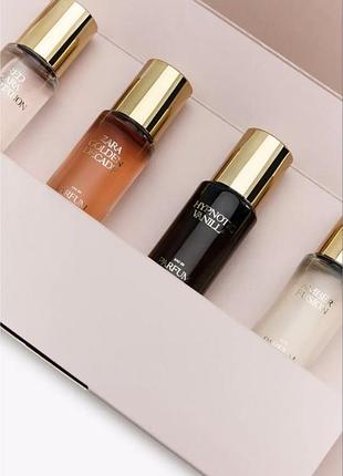 Мініатюрки від zara парфумна вода zara red temptation + zara golden decade+ zara hypnotic + zara amber fusion