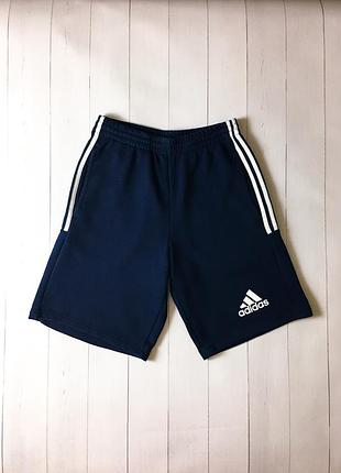 Мужские синие спортивные повседневные тренировочные шорты adidas адидас. размер s m