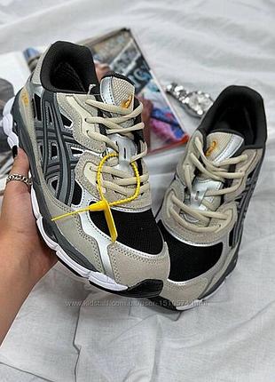 Р.41-46 кросівки asics gel-nyc beige black gore-tex, термо артикул 0955